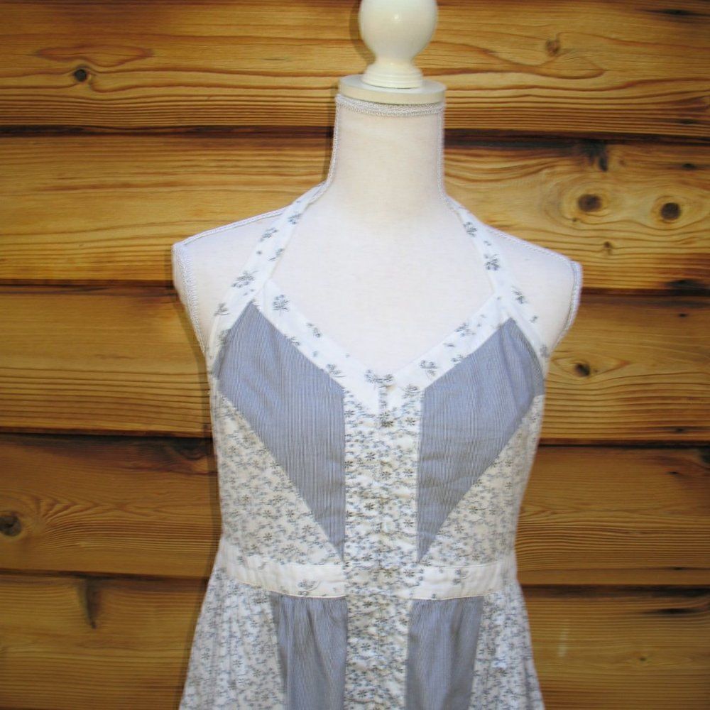 La Vie Rebecca Taylor Floral Halter Cotton Dress - Picture 5 of 10